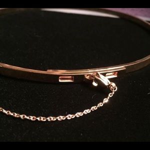 Rose Gold Thin Safety Chain Choker Necklace